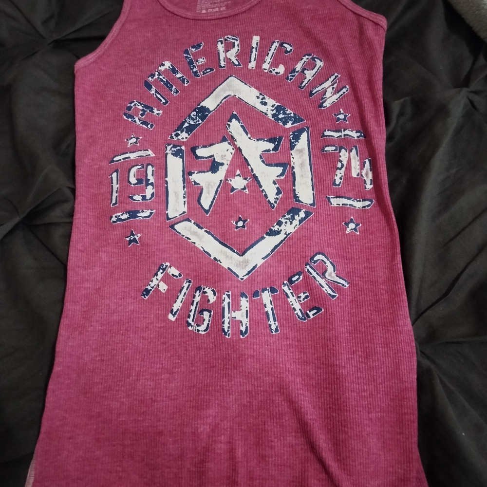 Kids' American Fighter Pink Graphic Tank Top In Large